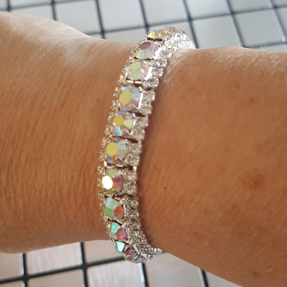 Silver Bracelet AAA Zircon Austrian